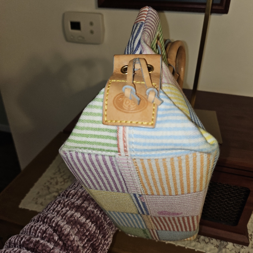 Dooney & Bourke multi-color striped tote - Picture 8 of 10